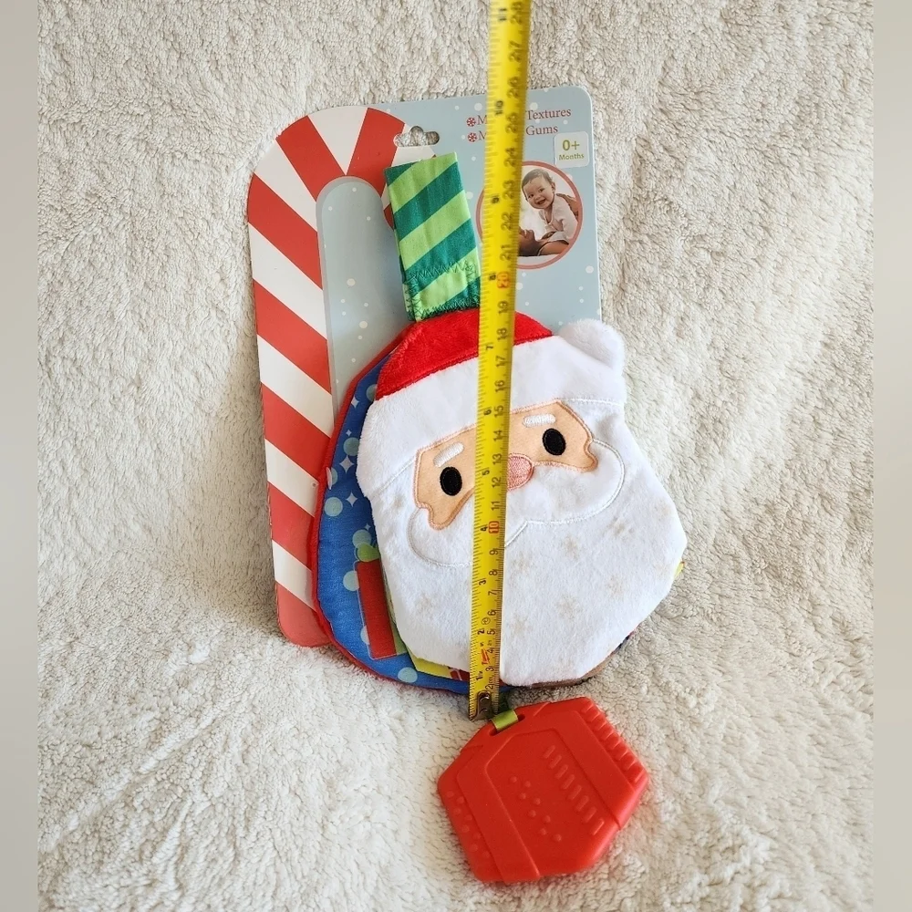 NWT Sunny Days Christmas Tree Baby Teether & Crinkle Book Textures Baby Toddler